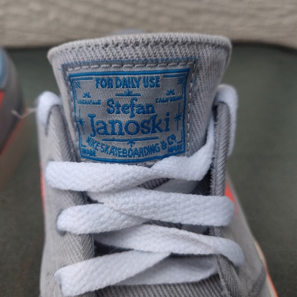 Nike Stefan Janoski Wolf Grey Hot Lava Canvas 6548 - Picture 12 of 12